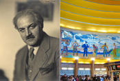 Winold Reiss | W. Reiss, Mural in Cincinnati Union Terminal (detail). Photo © F. Mehring