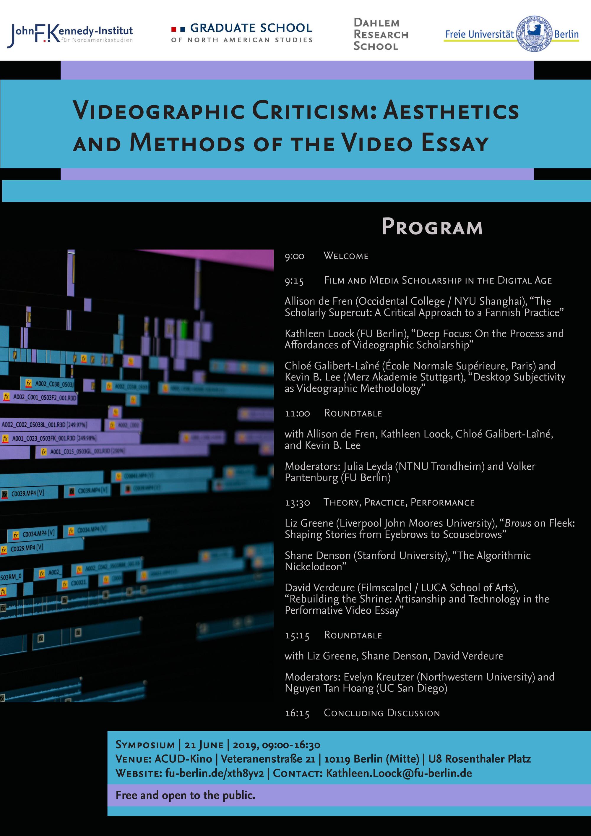 Videographic Criticism Poster