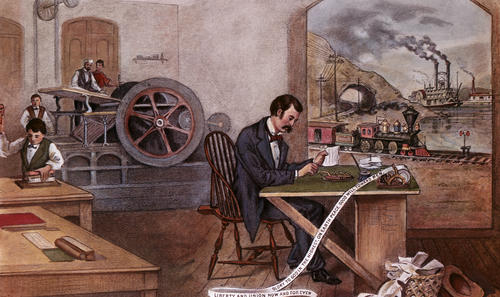 Currier & Ives "The Progress of the Century" (1876)