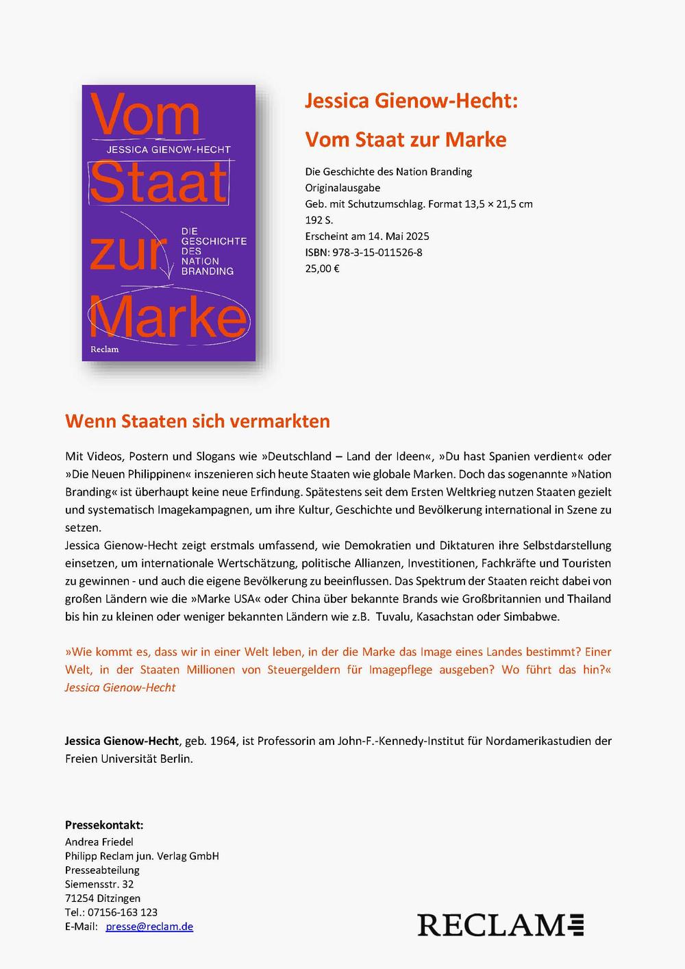 Presseinfo_VomStaatZurMarke_Gienow-Hecht_Reclam