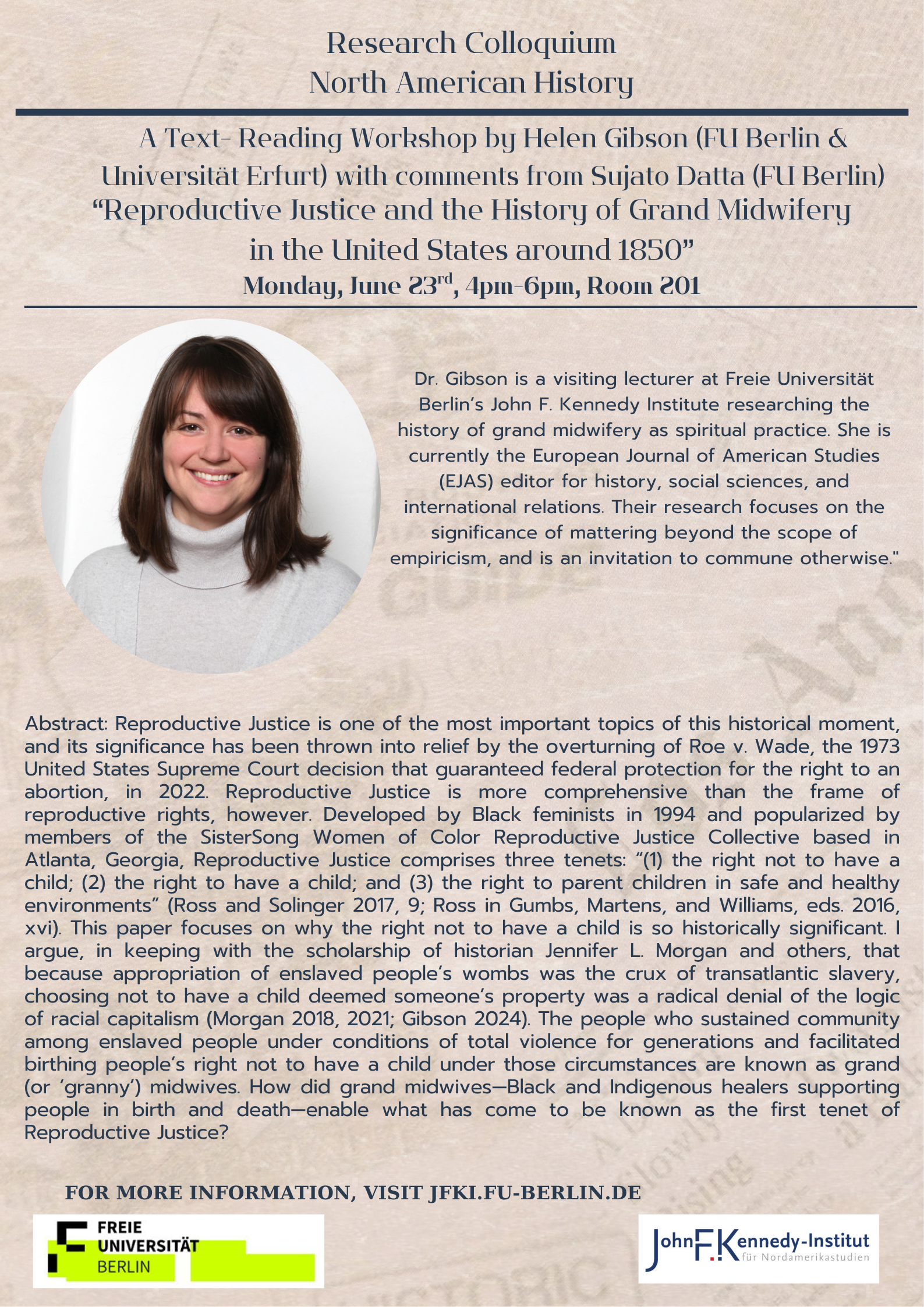Helen Gisbon Colloquium Poster