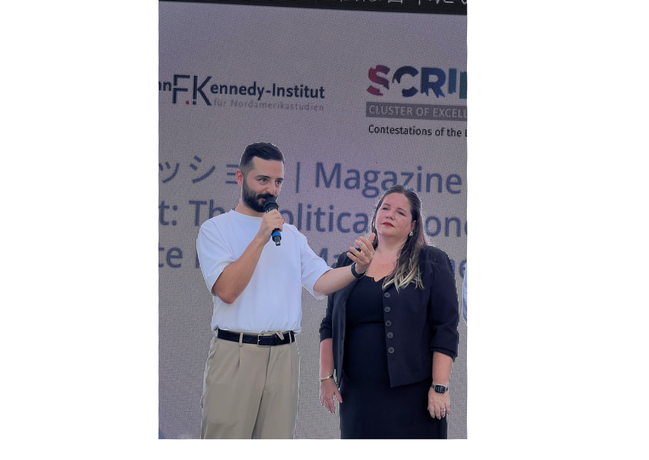 appearance at the German Pavilion at Expo 2025