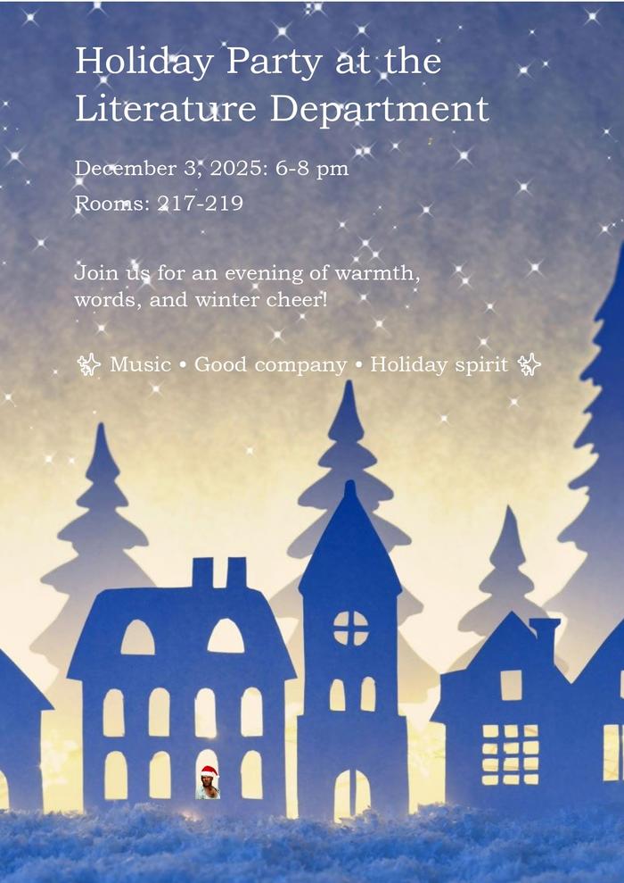 Holiday Party at the Literature Department