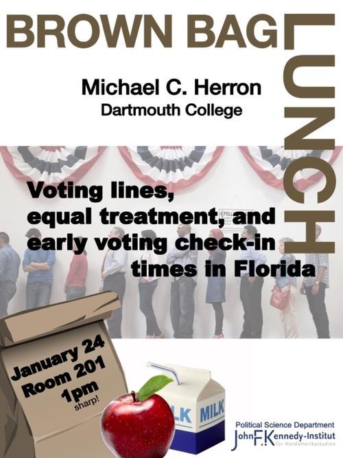 Voting lines, equal treatment, and early check-in times in Florida